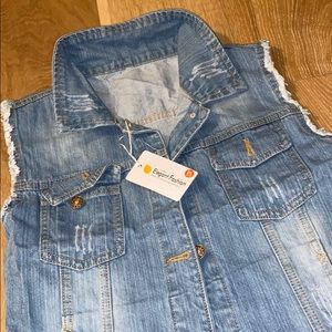 NWT Denim Vest